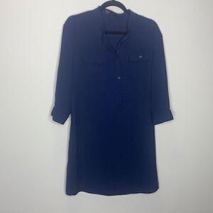 The limited Ashton navy blue shirt dress medium (B1)